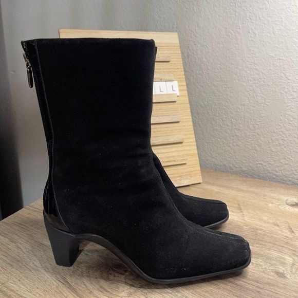 Aquatalia Black Suede Boots - Picture 1 of 7